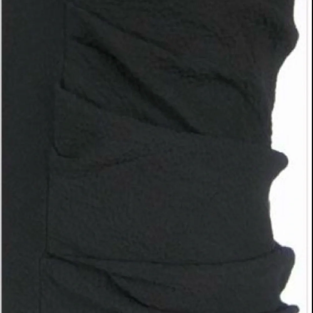 Black Asymmetrical Mini Dress LBD Modern Minimal IRO Diana US XS / 2 - Picture 2 of 10